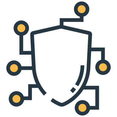 Bilim ve teknoloji çizgi vektör simgesi. 