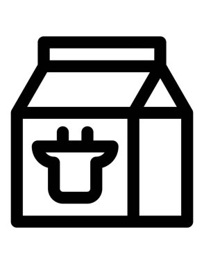 Süt ağı simgesi. Vektör illüstrasyonu 