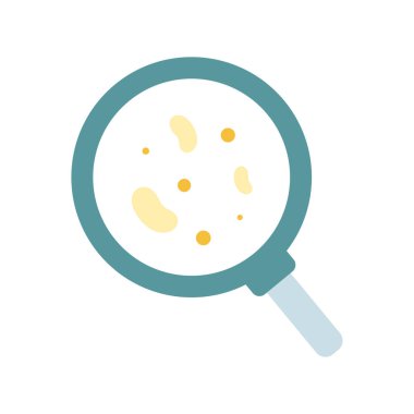 Büyütme cam simgesi, vektör illüstrasyonu