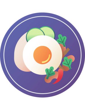 Bir mutfak simgesinin vektör çizimi