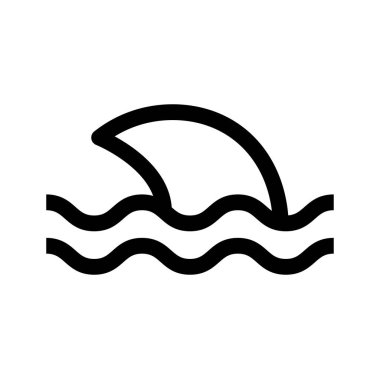 plaj vektör simgesi beyaz arkaplanda izole