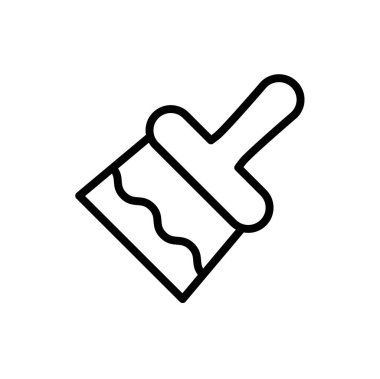 Bir boya fırçasının vektör illüstrasyonu