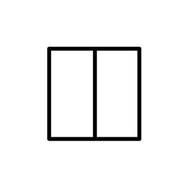 pencere, simge, vektör illüstrasyonu 