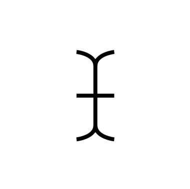 Zodyak işaretinin vektör çizimi