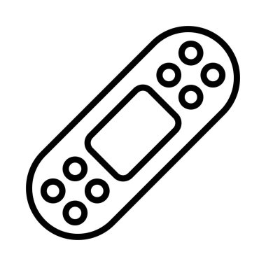 alçı, düz simge vektör illüstrasyonu