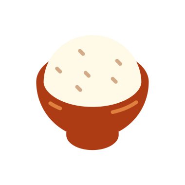 pirinç simgesi, vektör illüstrasyonu 