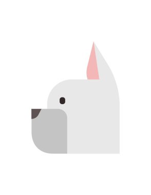 köpek simgesi vektör illüstrasyonu 