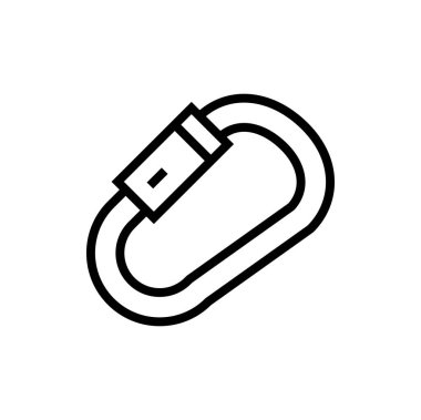 Beyaz üzerine bir mıknatıs simgesinin vektör çizimi