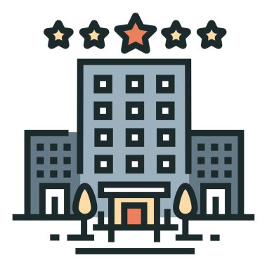 Modern düz tasarım simgesinin vektör çizimi