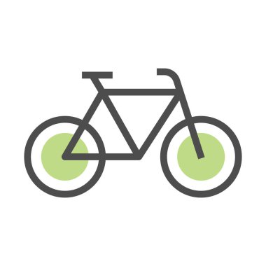 bisiklet, simge, vektör illüstrasyonu 