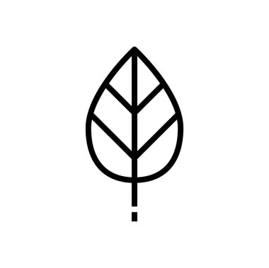 Yaprak ikonu vektör illüstrasyonu