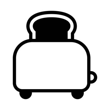 tost simgesi, vektör illüstrasyonu 