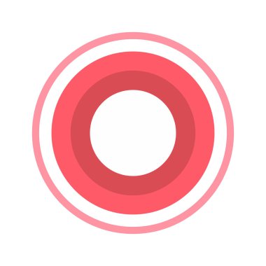 Kırmızı ve pembe bir ikonun vektör illüstrasyonu