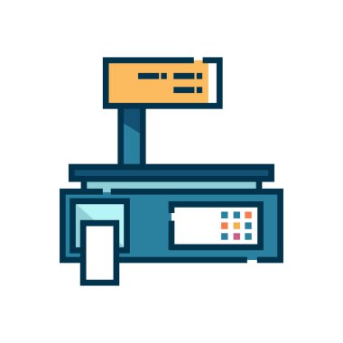 Ofis masası mobilya ikonu. vektör illüstrasyonu