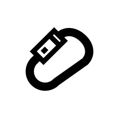 Beyaz üzerine bir mıknatıs simgesinin vektör çizimi