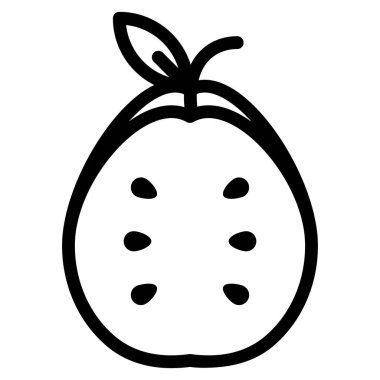 taze meyve ikonu vektör illüstrasyonu