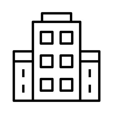 bina simgesi, vektör illüstrasyonu