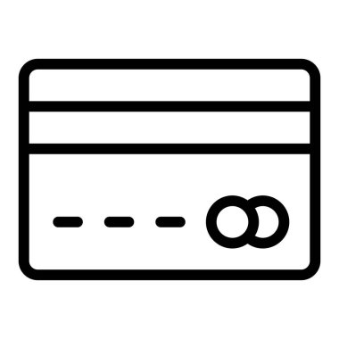 Kredi kartı vektör simgesi