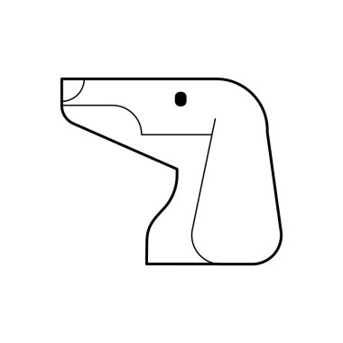 Dachshund simge vektör çizimi 