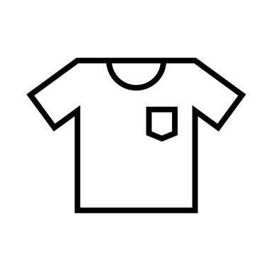 Tişört web simgesi. Vektör illüstrasyonu 