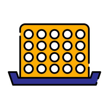 Çizgi film abaküs simgesinin vektör çizimi