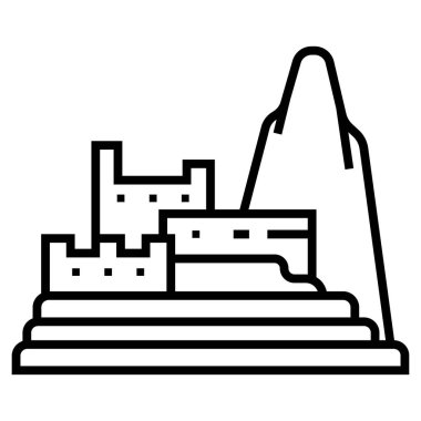 Fabrika simgesinin vektör illüstrasyonu