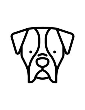 köpek simgesi vektör illüstrasyonu