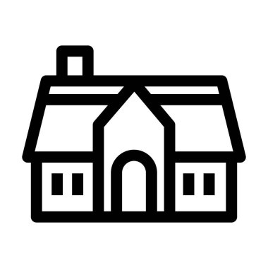 İnşa çizgisi simgesinin vektör illüstrasyonu