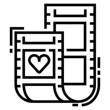 aşk simgesi, vektör illüstrasyonu