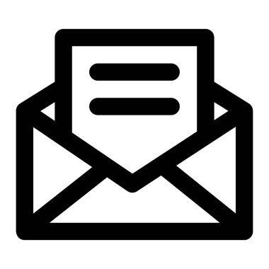 e-posta düz vektör simgesi