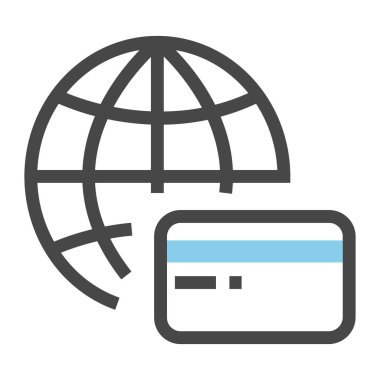 Kredi kartının vektör illüstrasyonu