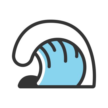 dalga ağ simgesi, vektör illüstrasyonu 