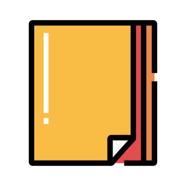 belge web simgesi. Vektör illüstrasyonu 