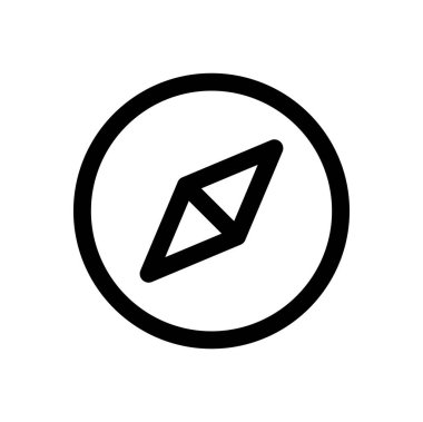 pusula, simge, vektör illüstrasyonu