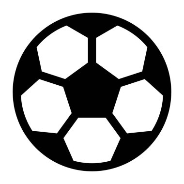 Futbol simgesi, vektör illüstrasyonu 