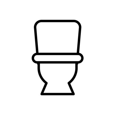 tuvalet, simge, vektör illüstrasyonu 