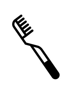 fırça ağ simgesi, vektör illüstrasyonu 