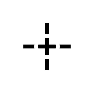 Modern b 'nin vektör illüstrasyonunda çapraz simge yok