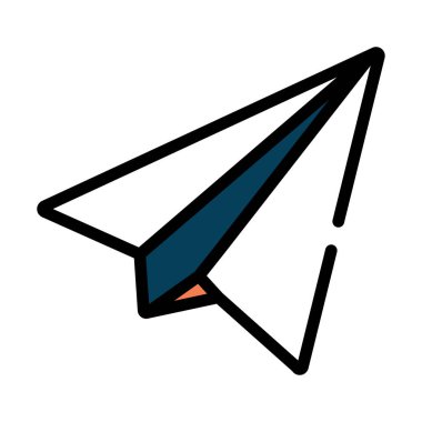 kağıt düzlem vektör illüstrasyonu