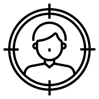 hedef ağ simgesi. Vektör illüstrasyonu 