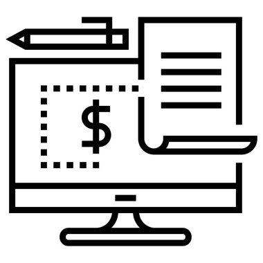 iş simgesi, vektör resimleme