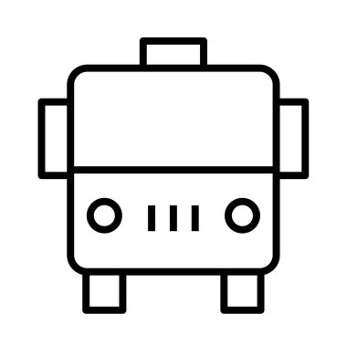 okul yolu işaret çizgisi vektör simgesi