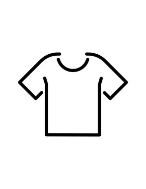 Tişört web simgesi. Vektör illüstrasyonu 