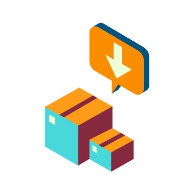 Düz simge vektör resimlemesi aktar