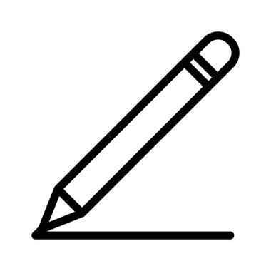 Kalem vektör simgesi. Eğitim işareti.