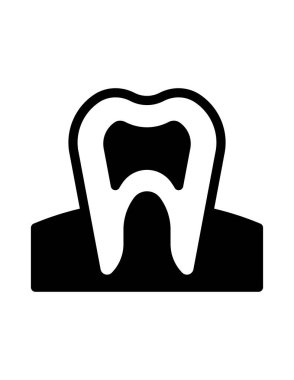 diş simgesi vektör illüstrasyonu 