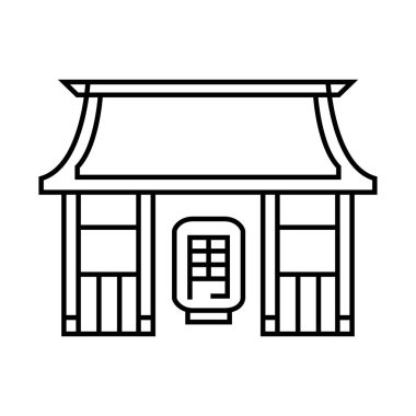 Modern yapı simgesinin vektör illüstrasyonu