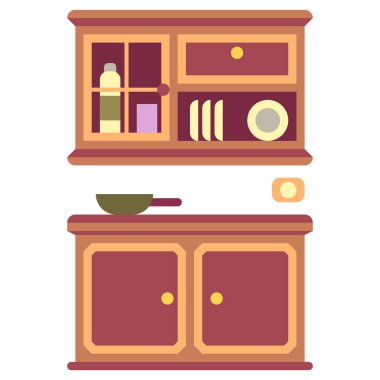 Kafe tasarımı, vektör illüstrasyon eps10 grafiği