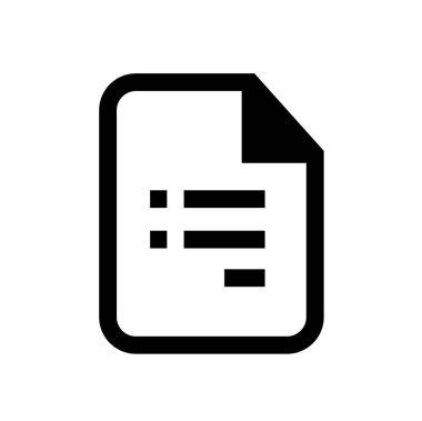 belge web simgesi. Vektör illüstrasyonu 