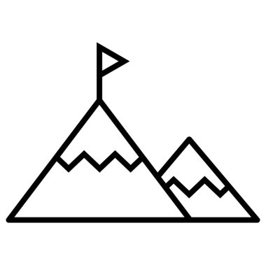 dağ ikonu vektör illüstrasyonu